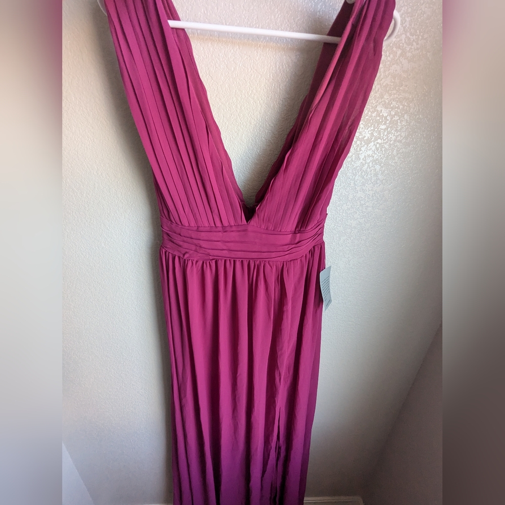 NWT V-neck long gown